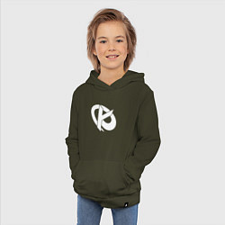 Толстовка детская хлопковая Karmine Corp, цвет: хаки — фото 2
