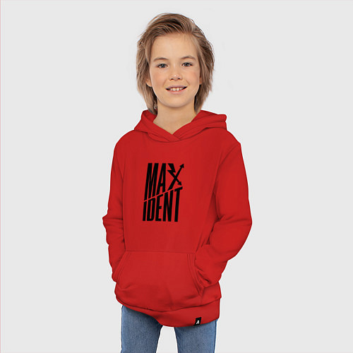 Детская толстовка-худи Maxident - black - stray kids / Красный – фото 3