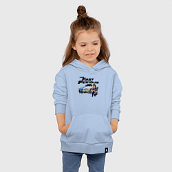 Толстовка детская хлопковая Брайан ОКоннер Nissan Skyline R34, цвет: мягкое небо — фото 2