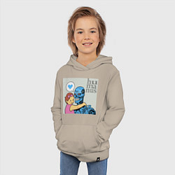 Толстовка детская хлопковая Гуманизм, цвет: миндальный — фото 2