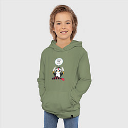 Толстовка детская хлопковая Готовь всю жизнь, цвет: авокадо — фото 2