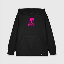 Детская толстовка-худи Розовый логотип Барби