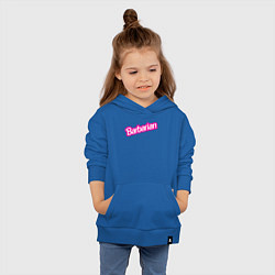Толстовка детская хлопковая Барби варвар - барбариан, цвет: синий — фото 2