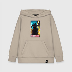 Толстовка детская хлопковая Roblox cyberpunk, цвет: миндальный