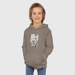 Толстовка детская хлопковая One piece - Луффи гир 5, цвет: утренний латте — фото 2