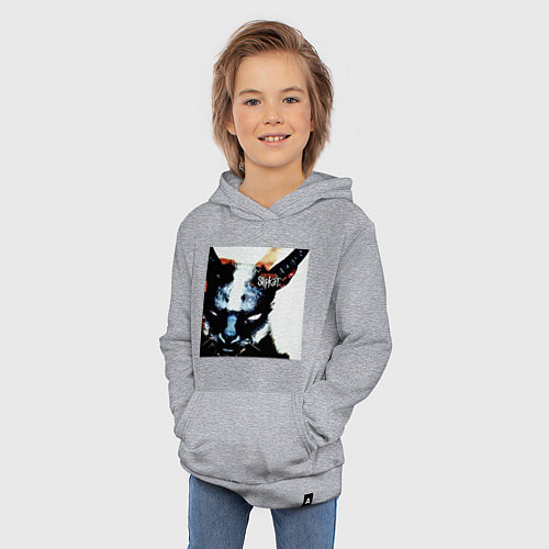 Детская толстовка-худи Slipkat Meowa / Меланж – фото 3