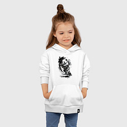 Толстовка детская хлопковая Панда - крутой хоккеист, цвет: белый — фото 2