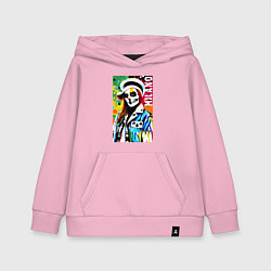 Толстовка детская хлопковая Skeleton fashionista - Milano - pop art, цвет: светло-розовый