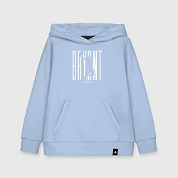 Толстовка детская хлопковая Легенда Коби Брайант, цвет: мягкое небо