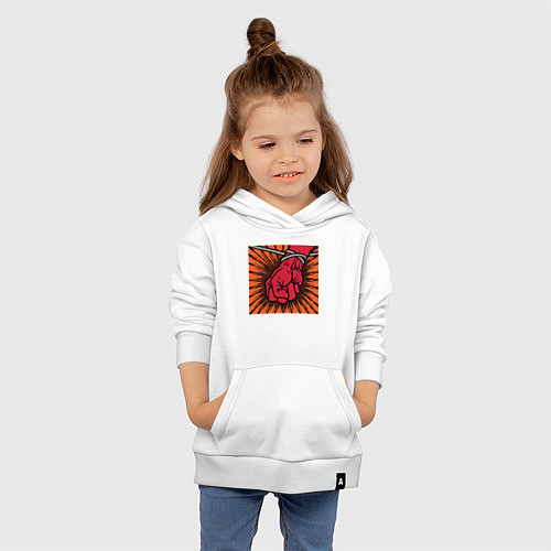 Детская толстовка-худи Обложка альбома St Anger группы Metallica / Белый – фото 4