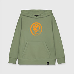 Толстовка детская хлопковая Хэллоуин в старом замке, цвет: авокадо