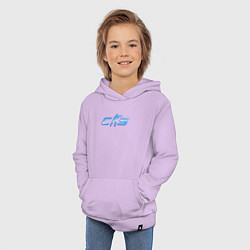 Толстовка детская хлопковая CS2 blue logo, цвет: лаванда — фото 2