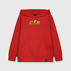 Детская толстовка-худи CS2 green logo