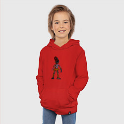 Толстовка детская хлопковая Женский аниматроник, цвет: красный — фото 2