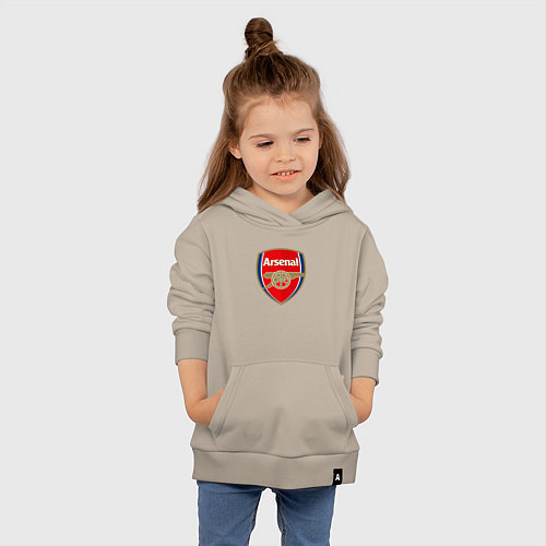 Детская толстовка-худи Arsenal fc sport / Миндальный – фото 4