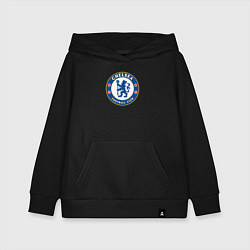 Толстовка детская хлопковая Chelsea fc sport, цвет: черный