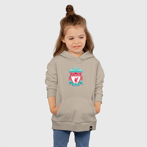 Детская толстовка-худи Liverpool fc sport collection / Миндальный – фото 4