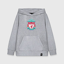 Толстовка детская хлопковая Liverpool fc sport collection, цвет: меланж