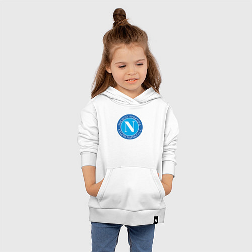 Детская толстовка-худи Napoli fc sport / Белый – фото 4