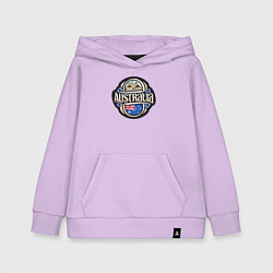 Толстовка детская хлопковая Australia adventure, цвет: лаванда