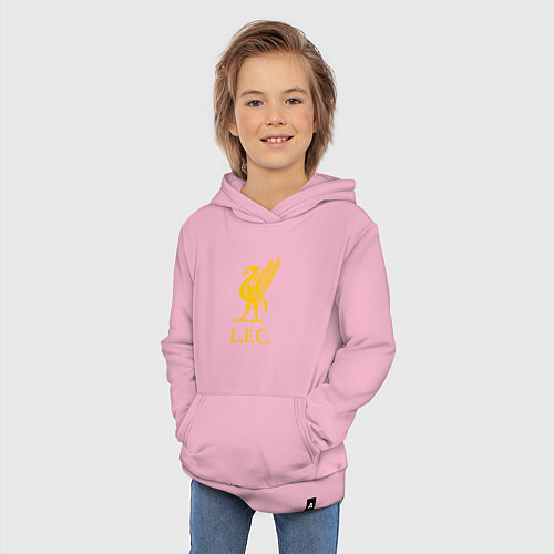 Детская толстовка-худи Liverpool sport fc / Светло-розовый – фото 3
