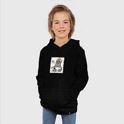 Толстовка детская хлопковая Тоторо малыш, цвет: черный — фото 2