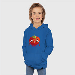 Толстовка детская хлопковая Милая помидорка, цвет: синий — фото 2