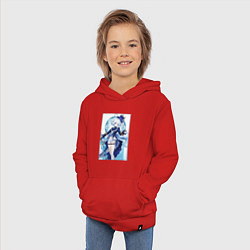 Толстовка детская хлопковая Фурина - Геншин импакт, цвет: красный — фото 2