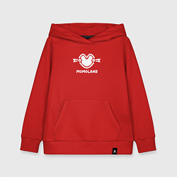 Толстовка детская хлопковая Момаленд лого, цвет: красный
