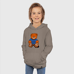 Толстовка детская хлопковая Плюшевый мишка из СССР, цвет: утренний латте — фото 2