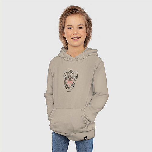 Детская толстовка-худи Bring Me the Horizon - logo / Миндальный – фото 3