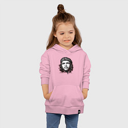 Толстовка детская хлопковая Че Гевара портрет, цвет: светло-розовый — фото 2