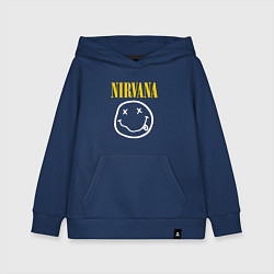 Толстовка детская хлопковая Nirvana original, цвет: тёмно-синий