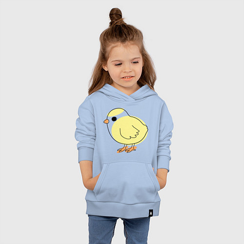 Детская толстовка-худи Птицы цыпленок / Мягкое небо – фото 4