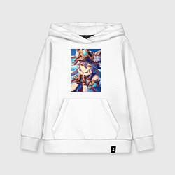 Толстовка детская хлопковая Genshin Impact - character, цвет: белый