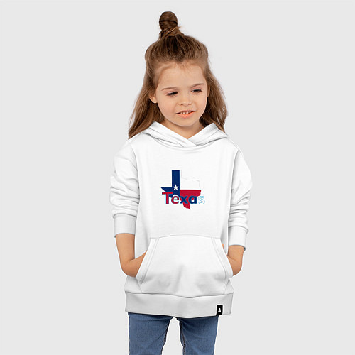 Детская толстовка-худи Texas / Белый – фото 4
