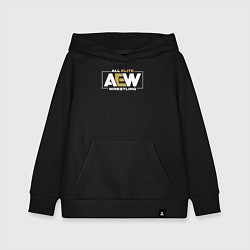 Толстовка детская хлопковая All Elite Wrestling AEW, цвет: черный