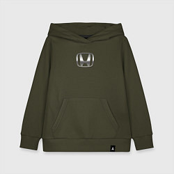 Детская толстовка-худи Honda logo auto grey