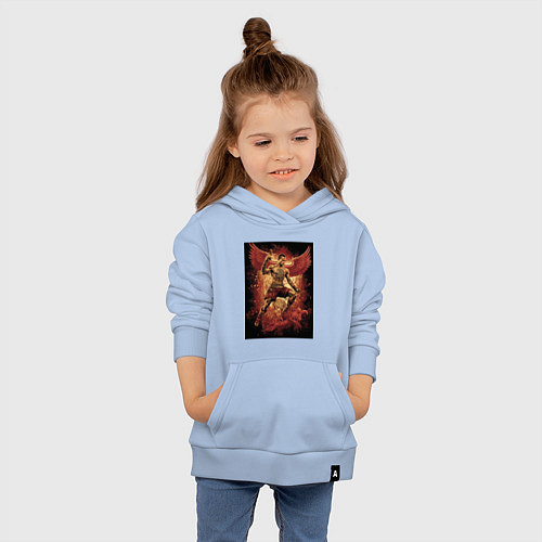 Детская толстовка-худи Муай Тай боец с крыльями / Мягкое небо – фото 4