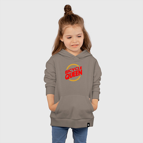 Детская толстовка-худи Велосипедная королева / Утренний латте – фото 4