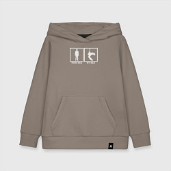 Толстовка детская хлопковая Rock dad, цвет: утренний латте