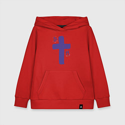 Толстовка детская хлопковая Depeche Mode - sofad cross, цвет: красный
