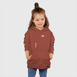 Толстовка детская хлопковая Cloud9 - white logo, цвет: кирпичный — фото 2