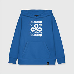 Толстовка детская хлопковая Cloud9 - in logo, цвет: синий