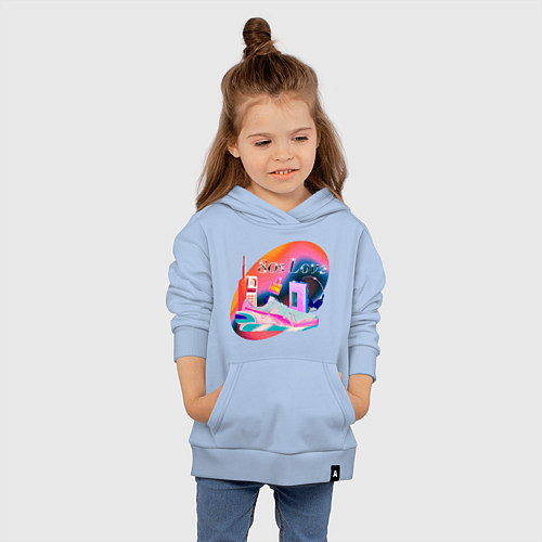 Детская толстовка-худи 80s Love / Мягкое небо – фото 4