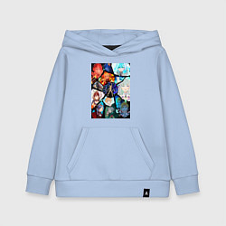 Толстовка детская хлопковая Re:Zero Субару Нацуки, цвет: мягкое небо