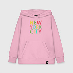 Детская толстовка-худи New York city colors