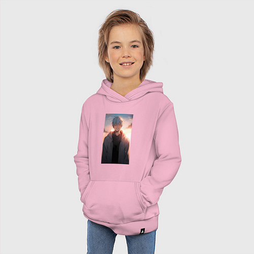 Детская толстовка-худи Тэцуя Куроко / Светло-розовый – фото 3