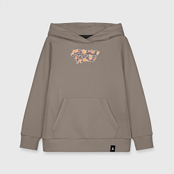 Толстовка детская хлопковая Мурчание - золото Черепаховый окрас, цвет: утренний латте