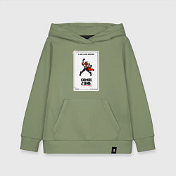 Толстовка детская хлопковая Comix zone - power, цвет: авокадо